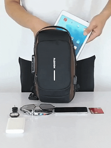 SecurePack™ Bolso Antirrobo Deportivo Con Carga Usb